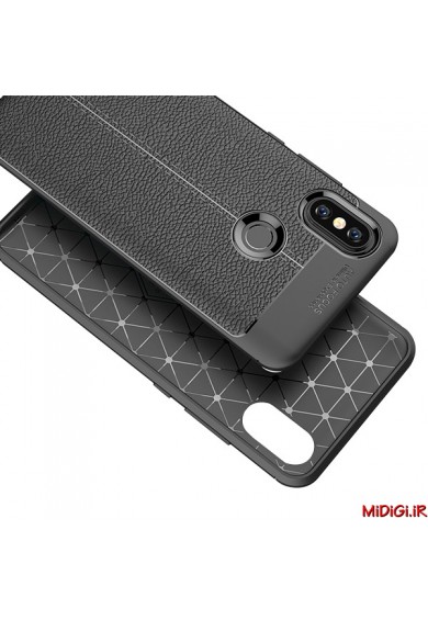 قاب و بک کاور طرح چرم مدل آتو فوکوس گوشی می 8 شیائومی - Xiaomi Mi 8 Auto Focus Case Cover